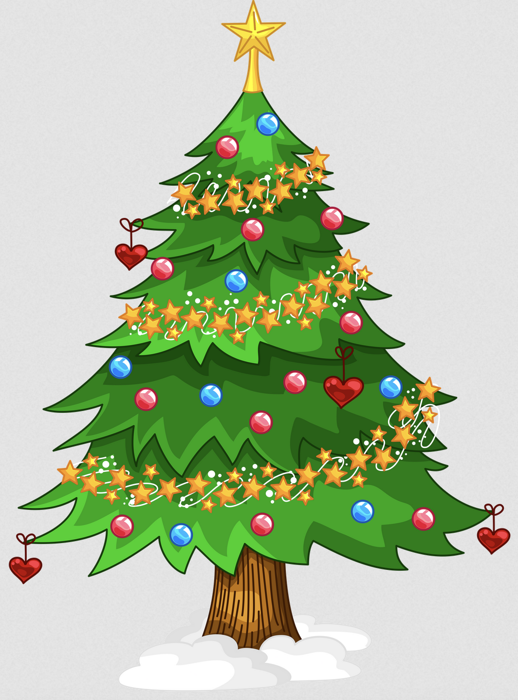 Illustration of Christmas Tree