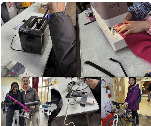 Activities at the Repair Cafe, St. Mary's Church, Canning Road