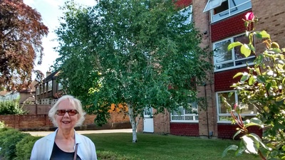 Margaret & her favourite tree 2015